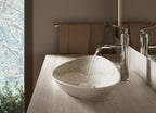 KOHLER K-8325-CS6 Kensho 28" Oval Vessel Bathroom Sink, No Overflow - Biancone
