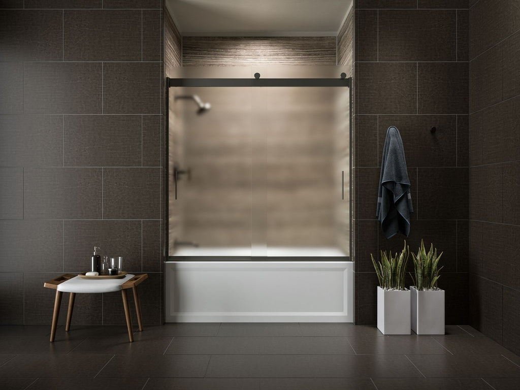 KOHLER K-1123-LA-96 Archer 60" X 32" Alcove Bath, Left Drain - Biscuit