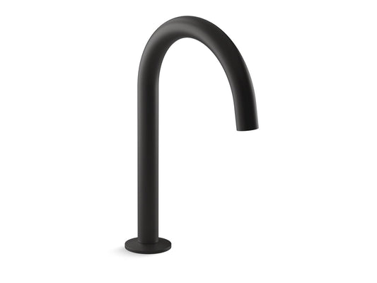 KOHLER K-77985-BL Components Deck-Mount Bath Spout With Tube Design In Matte Black