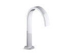 KOHLER K-77968-BL Components Bathroom Sink Faucet Spout With Ribbon Design, 1.2 Gpm - Matte Black
