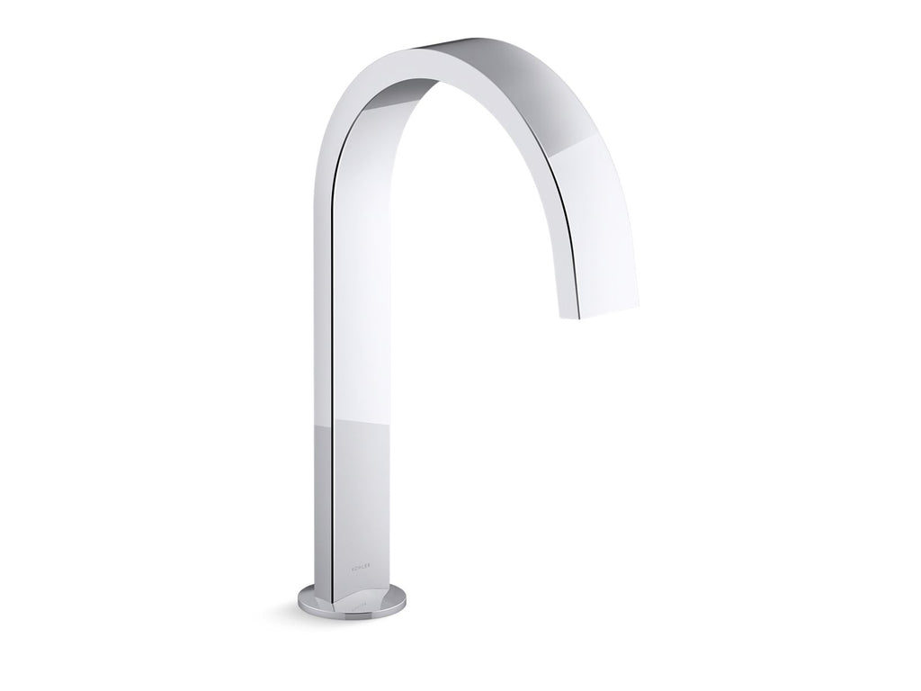 KOHLER K-77986-AF Components Deck-Mount Bath Spout With Ribbon Design - Vibrant French Gold