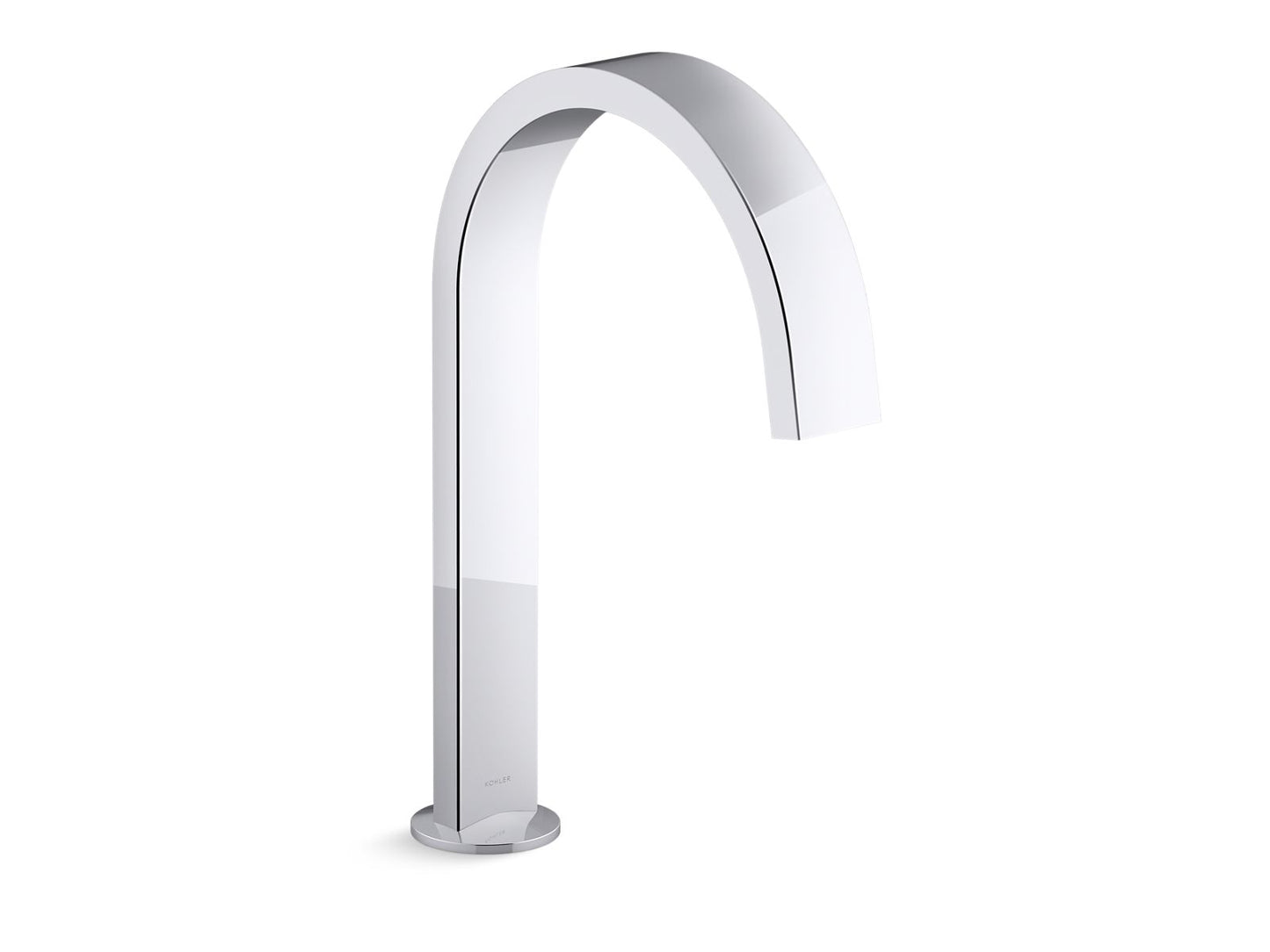 KOHLER K-77986-CP Components Deck-mount bath spout with Ribbon design - Polished Chrome