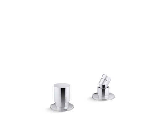 KOHLER K-77989-CP Components Deck-Mount Handshower Holder And Two-Way Diverter Valve In Polished Chrome