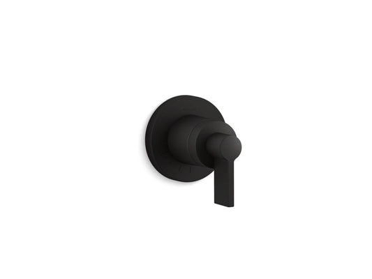 KOHLER K-T78025-4-BL Components Mastershower Volume Control Valve Trim With Lever Handle In Matte Black