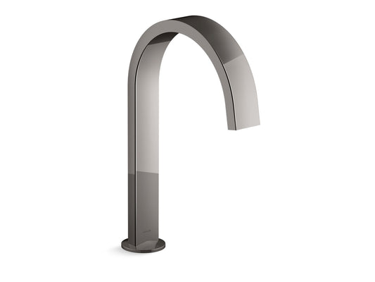 KOHLER K-77986-TT Components Deck-Mount Bath Spout With Ribbon Design In Vibrant Titanium