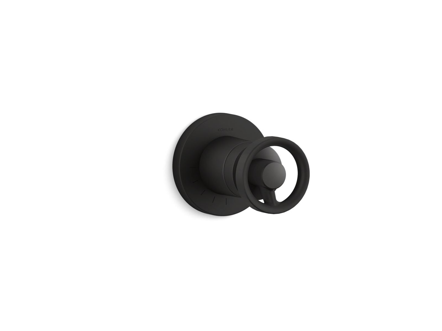 KOHLER K-T78025-9-BL Components Mastershower Volume Control Valve Trim With Industrial Handle In Matte Black