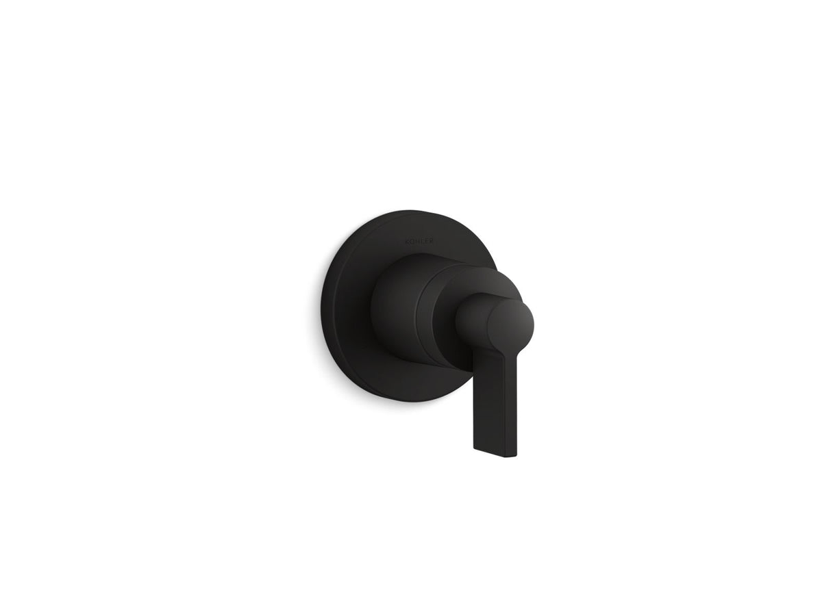 KOHLER K-T78026-4-BL Components Mastershower Transfer Valve Trim With Lever Handle - Matte Black