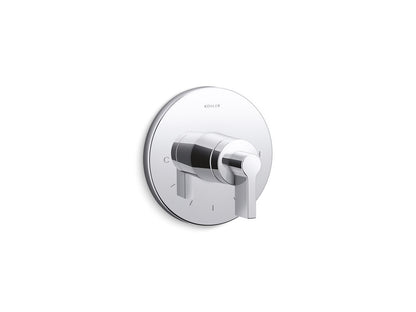 KOHLER K-T78027-4-2MB Components MasterShower temperature control valve trim with Lever handle - Vibrant Brushed Moderne Brass