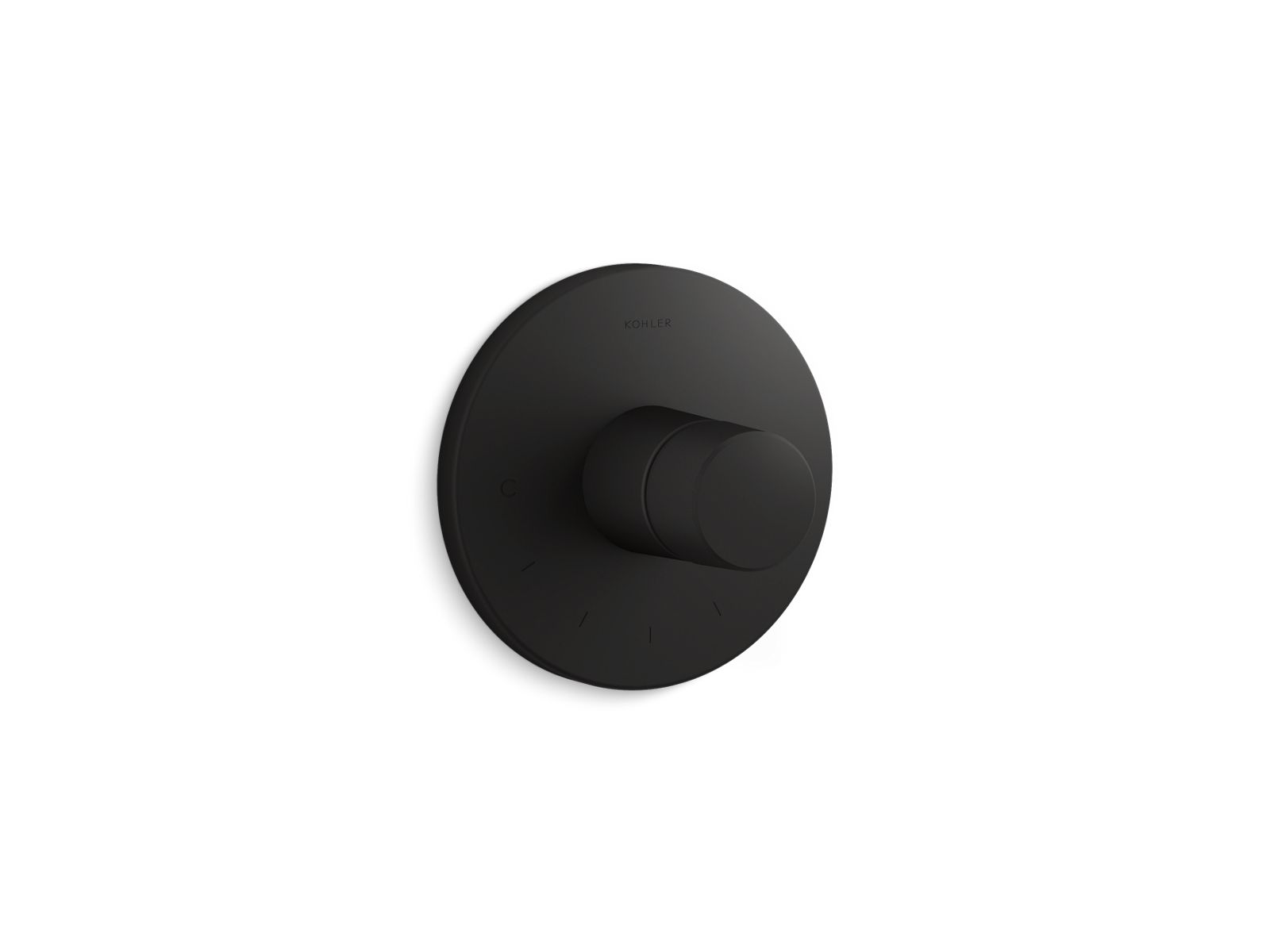 KOHLER K-T78027-8-BL Components Mastershower Temperature Control Valve Trim With Oyl Handle - Matte Black