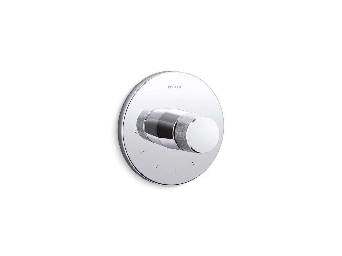 KOHLER K-T78027-8-CP Components Mastershower Temperature Control Valve Trim With Oyl Handle - Polished Chrome