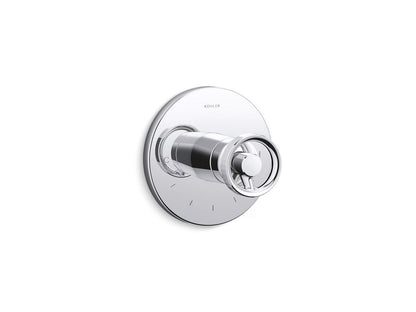 KOHLER K-T78027-9-CP Components MasterShower temperature control valve trim with Industrial handle - Polished Chrome