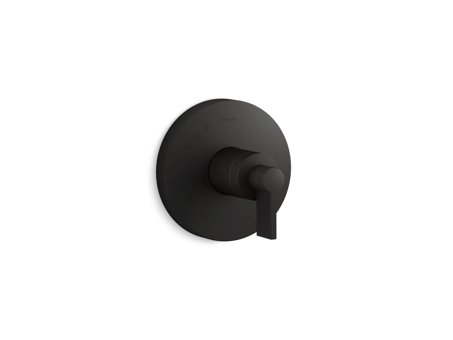 KOHLER K-TS78015-4-BL Components Rite-Temp valve trim with Lever handle - Matte Black