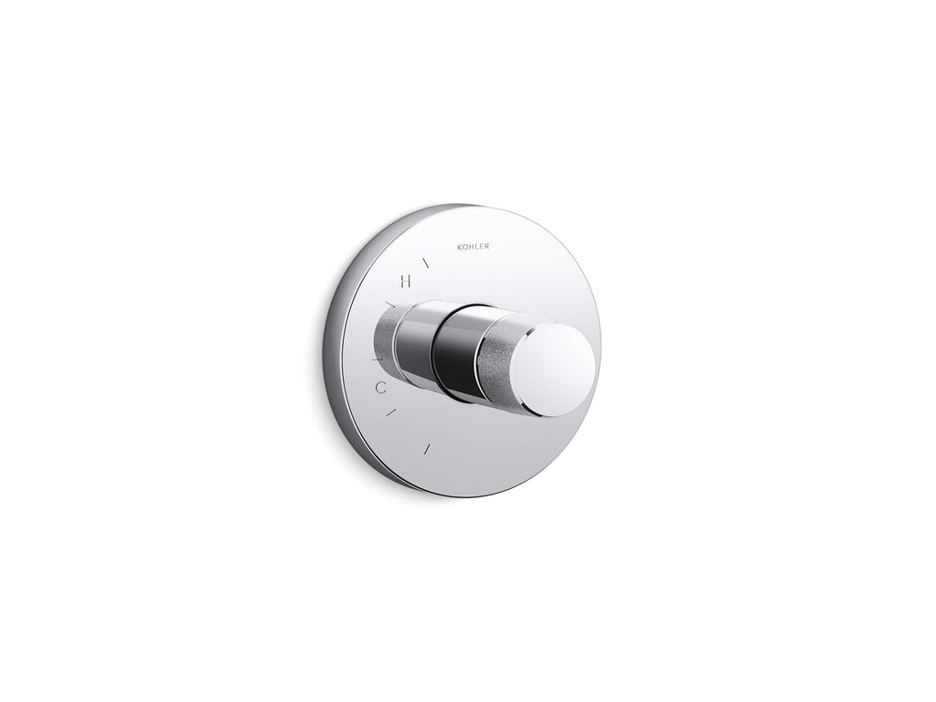 KOHLER K-TS78015-8-CP Components Rite-Temp Valve Trim With Oyl Handle - Polished Chrome