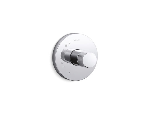 KOHLER K-TS78015-8-CP Components Rite-Temp valve trim with Oyl handle - Polished Chrome