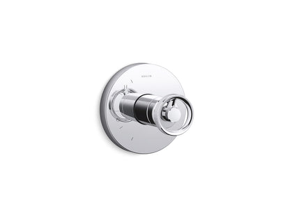 KOHLER K-TS78015-9-BL Components Rite-Temp valve trim with Industrial handle - Matte Black