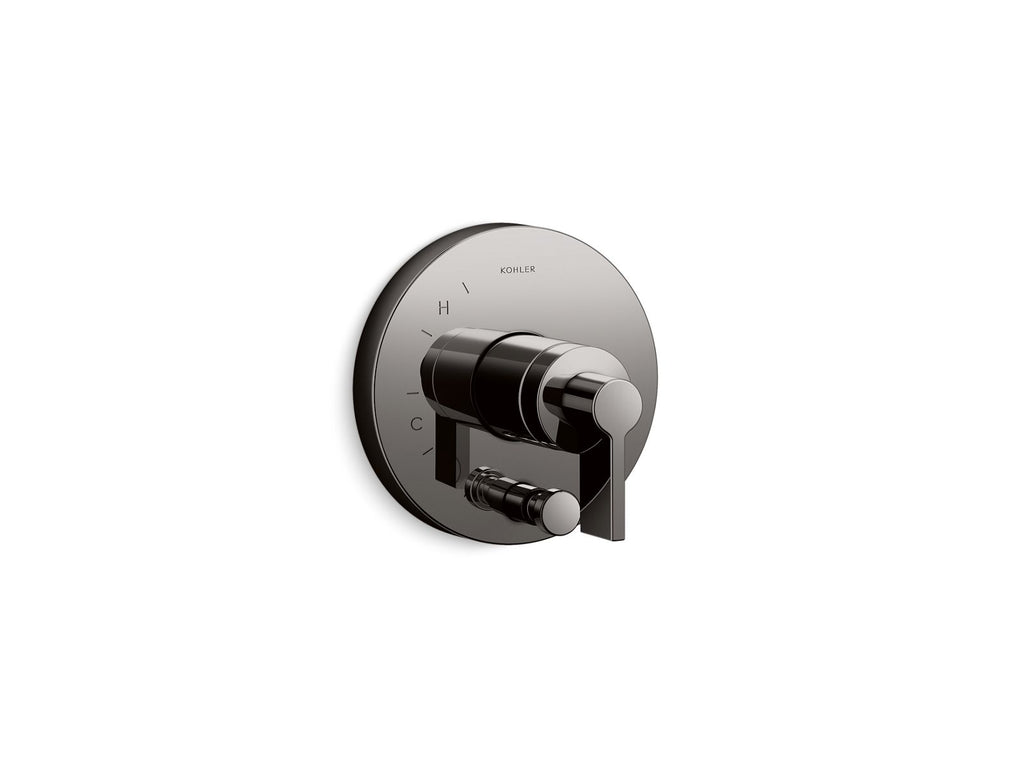KOHLER K-T78016-4-TT Components Rite-Temp Valve Trim With Lever Handle And Diverter - Vibrant Titanium