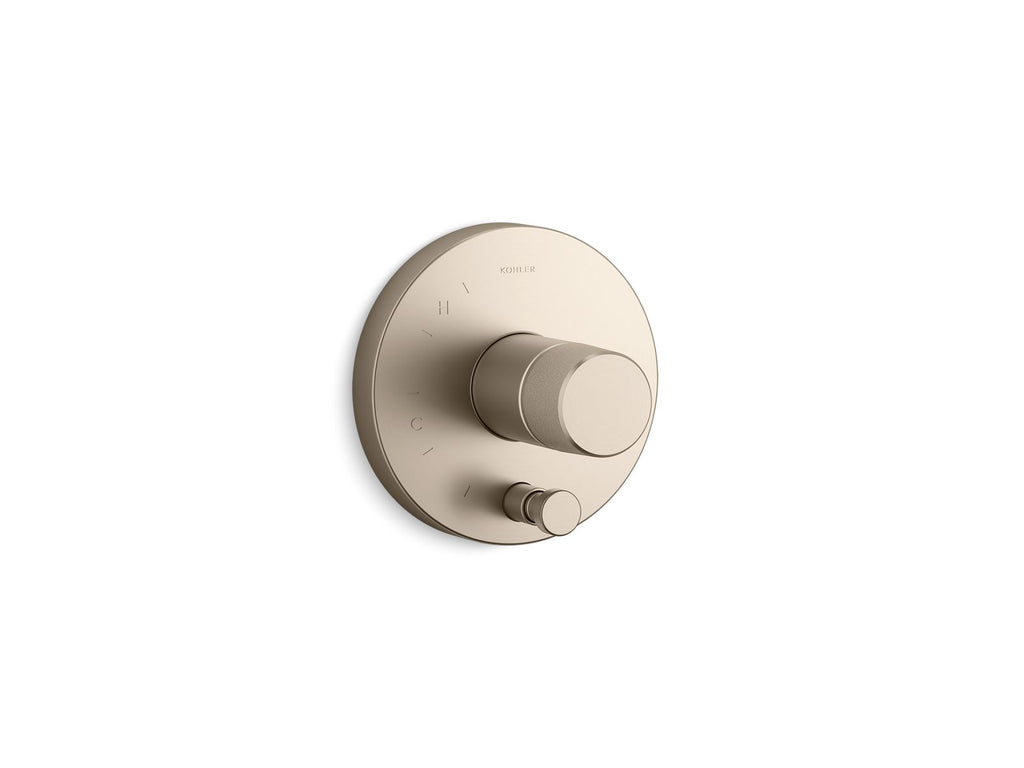 KOHLER K-T78016-8-BV Components Rite-Temp Valve Trim With Oyl Handle And Diverter - Vibrant Brushed Bronze