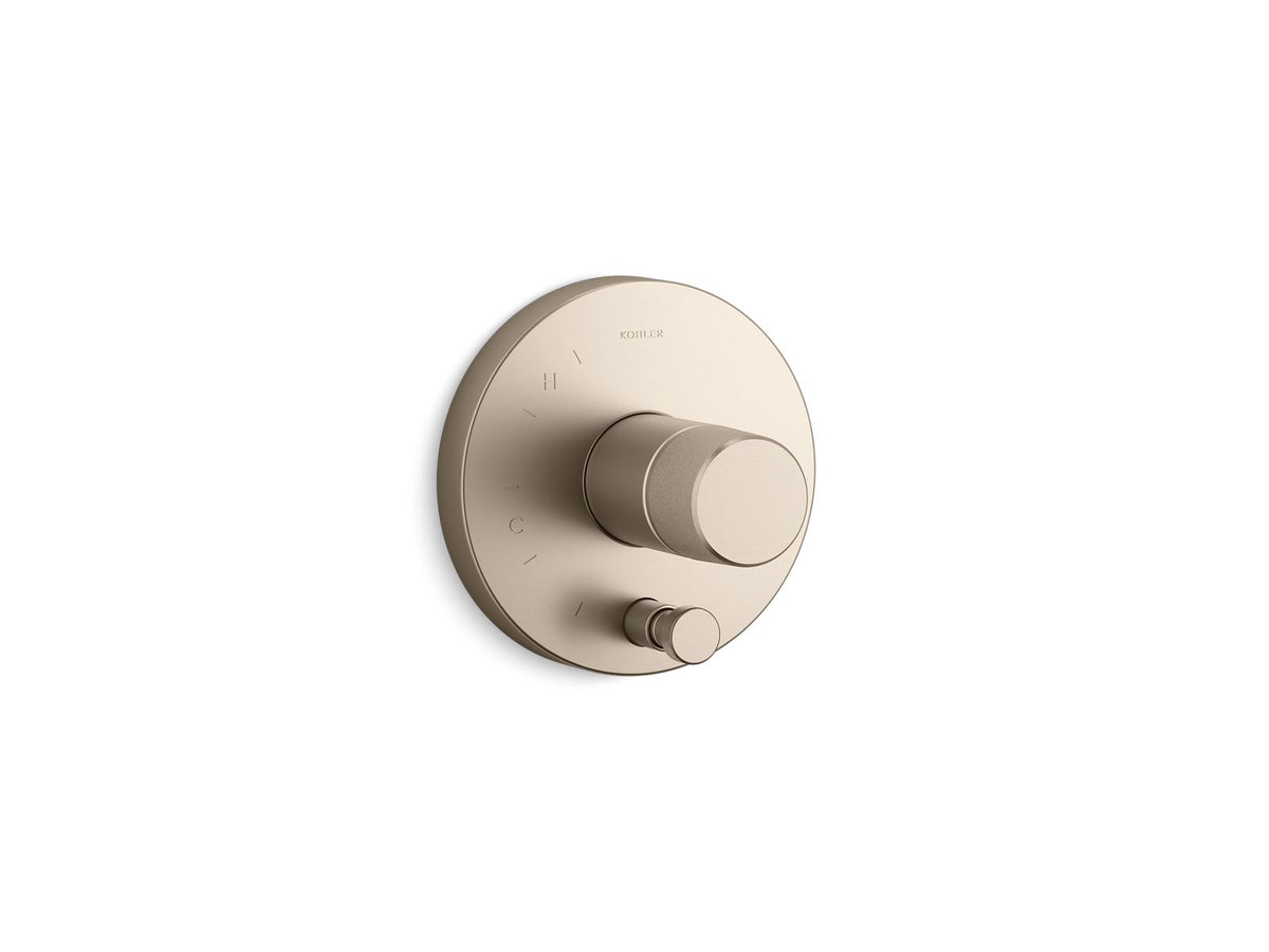 KOHLER K-T78016-8-BV Components Rite-Temp Valve Trim With Oyl Handle And Diverter - Vibrant Brushed Bronze