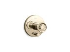 KOHLER K-T78016-9-AF Components Rite-Temp Valve Trim With Industrial Handle And Diverter - Vibrant French Gold