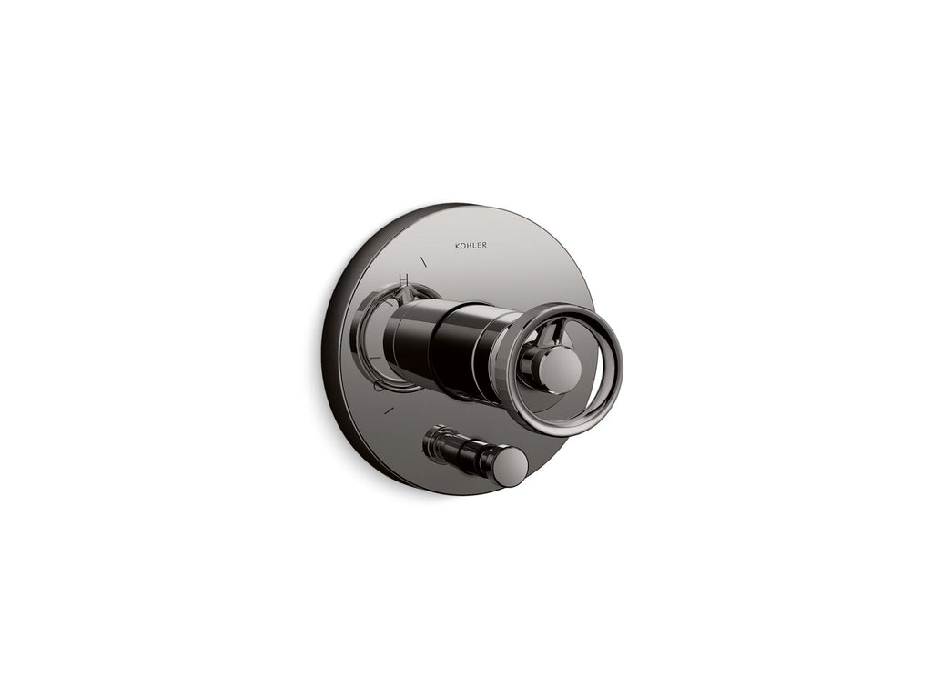 KOHLER K-T78016-9-TT Components Rite-Temp Valve Trim With Industrial Handle And Diverter - Vibrant Titanium