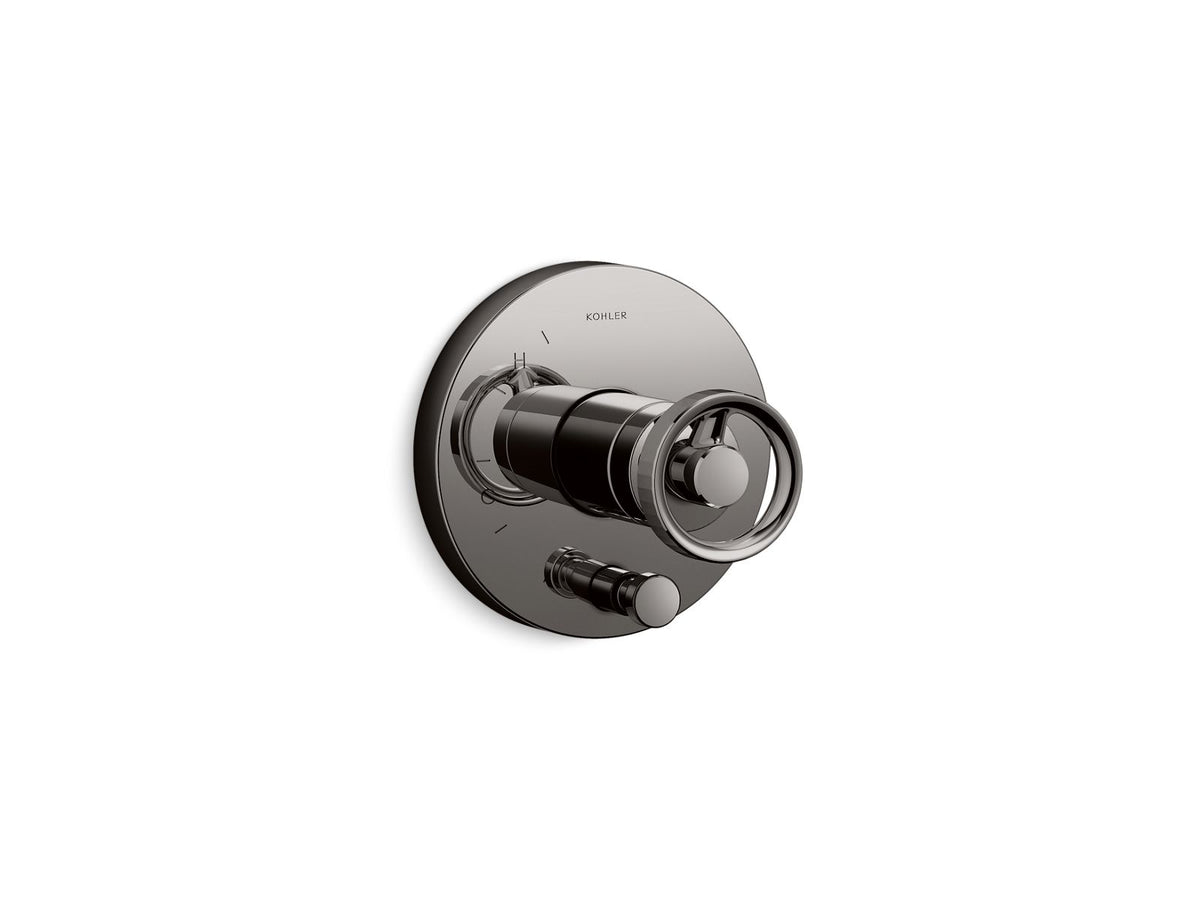 KOHLER K-T78016-9-TT Components Rite-Temp Valve Trim With Industrial Handle And Diverter - Vibrant Titanium