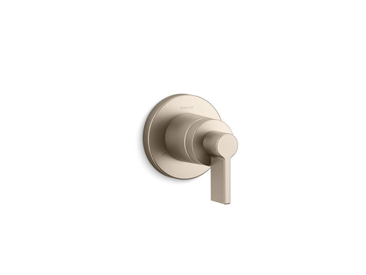 KOHLER K-T78025-4-BV Components Mastershower Volume Control Valve Trim With Lever Handle In Vibrant Brushed Bronze