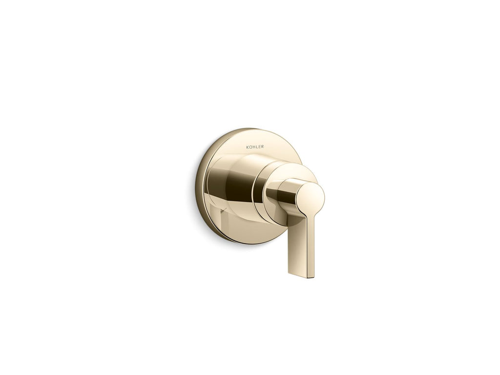 KOHLER K-T78026-4-AF Components Mastershower Transfer Valve Trim With Lever Handle - Vibrant French Gold