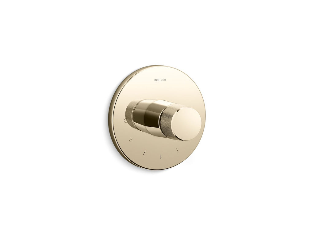 KOHLER K-T78027-8-AF Components Mastershower Temperature Control Valve Trim With Oyl Handle - Vibrant French Gold