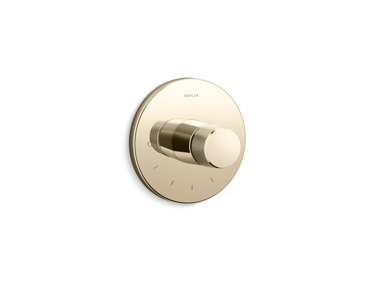 KOHLER K-T78027-8-AF Components Mastershower Temperature Control Valve Trim With Oyl Handle - Vibrant French Gold
