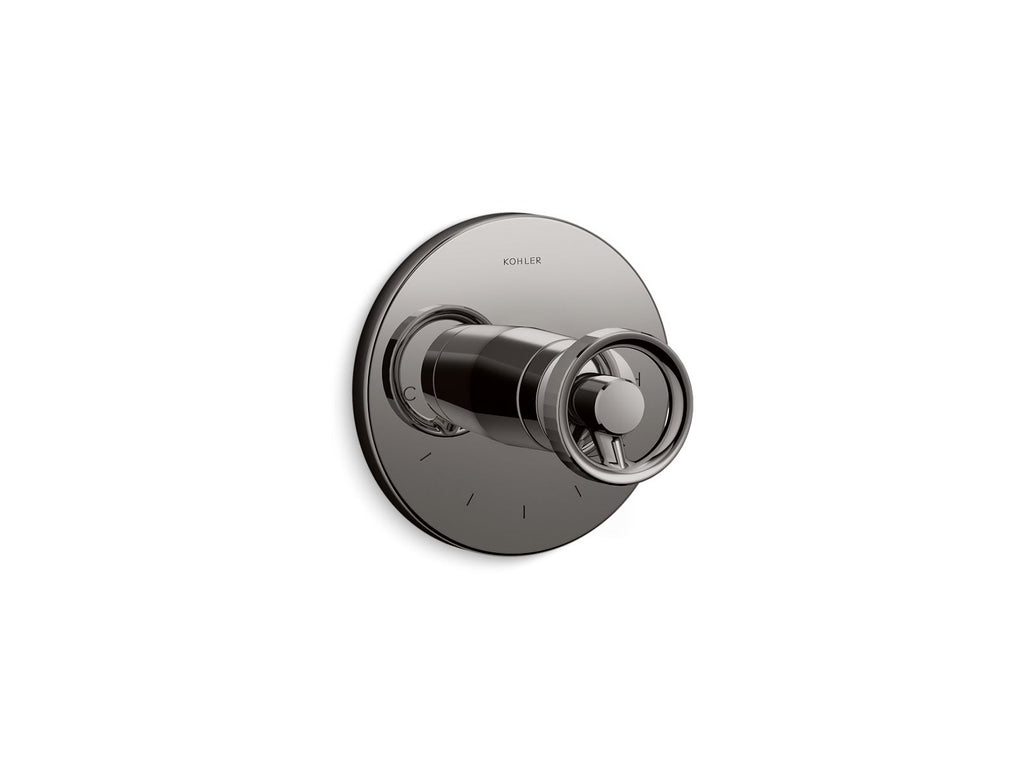 KOHLER K-T78027-9-TT Components Mastershower Temperature Control Valve Trim With Industrial Handle - Vibrant Titanium