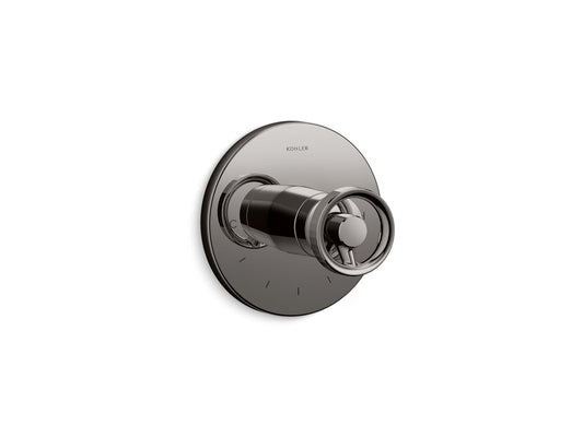 KOHLER K-T78027-9-TT Components MasterShower temperature control valve trim with Industrial handle - Vibrant Titanium