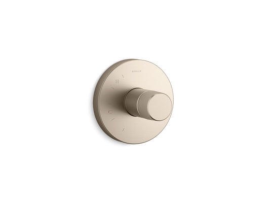 KOHLER K-TS78015-8-BV Components Rite-Temp Valve Trim With Oyl Handle In Vibrant Brushed Bronze