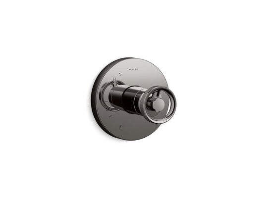 KOHLER K-TS78015-9-TT Components Rite-Temp valve trim with Industrial handle - Vibrant Titanium