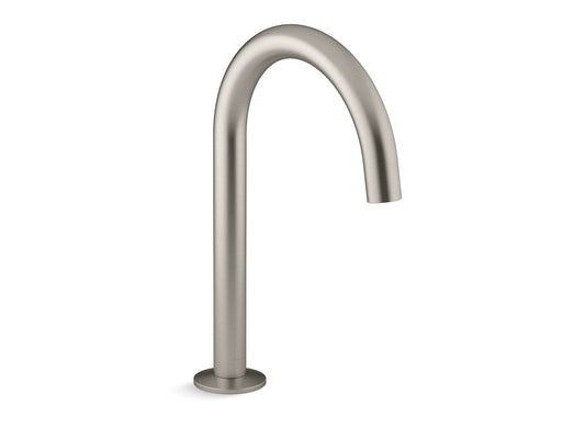 KOHLER K-77985-BN Components Deck-Mount Bath Spout With Tube Design In Vibrant Brushed Nickel