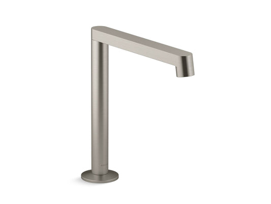 KOHLER K-77987-BN Components Deck-Mount Bath Spout With Row Design In Vibrant Brushed Nickel