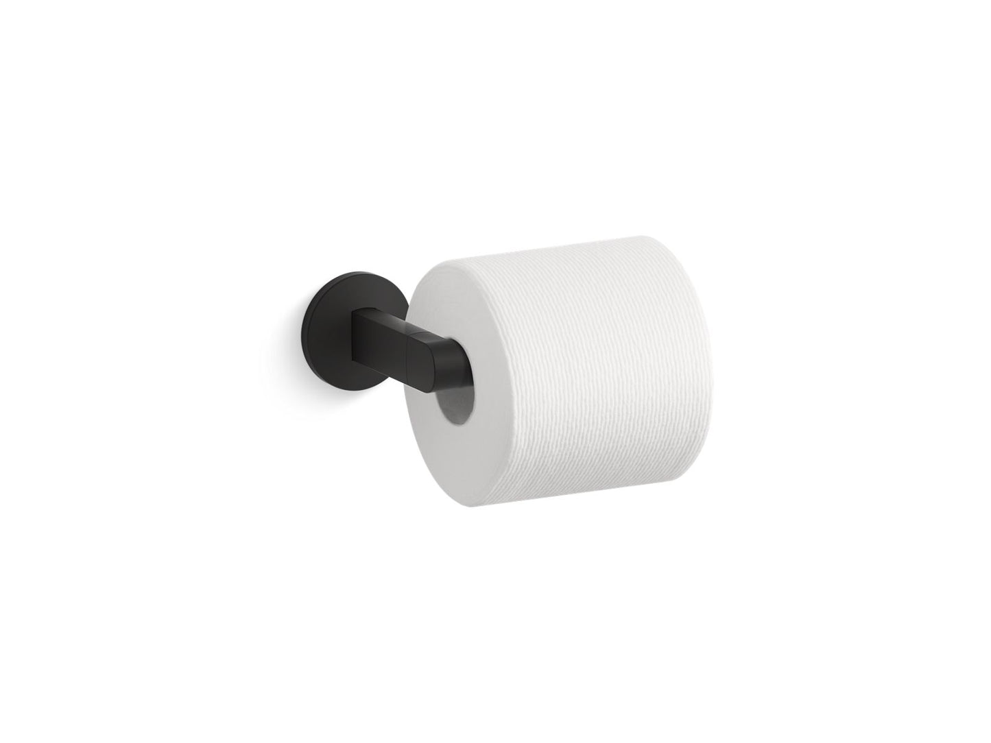 KOHLER K-78382-BL Components Pivoting Toilet Paper Holder In Matte Black