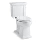 KOHLER K-3950-RA-0 Tresham Two-Piece Elongated Toilet, 1.28 Gpf In White