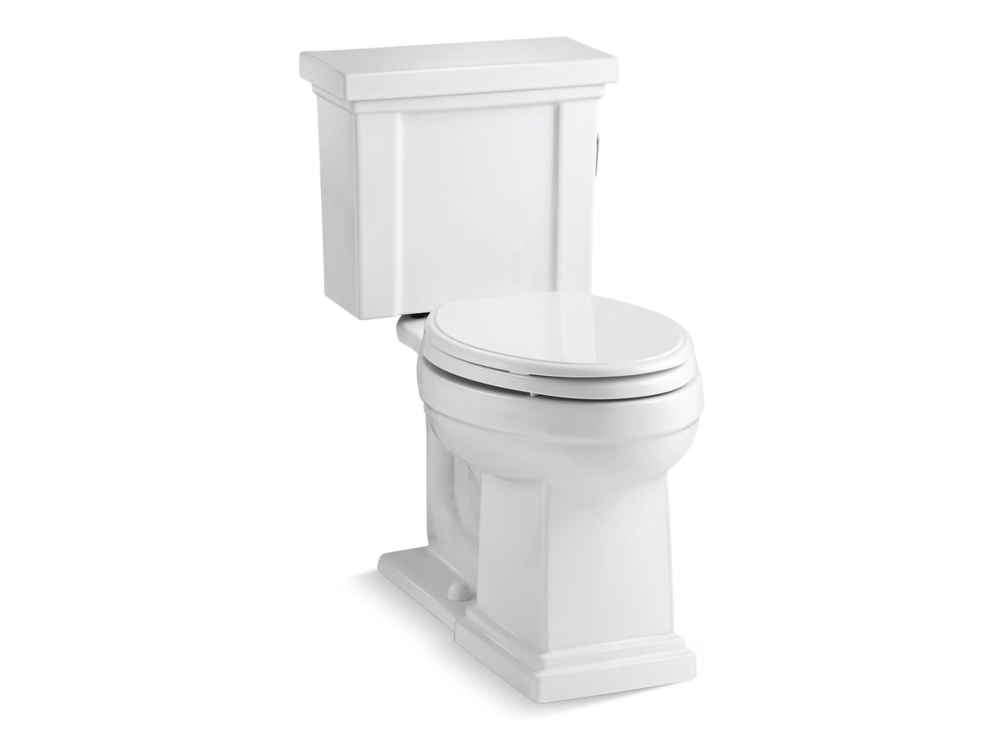 KOHLER K-3950-RA-0 Tresham Two-Piece Elongated Toilet, 1.28 Gpf In White