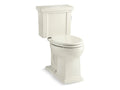 KOHLER K-3950-RA-96 Tresham Two-Piece Elongated Toilet, 1.28 Gpf - Biscuit