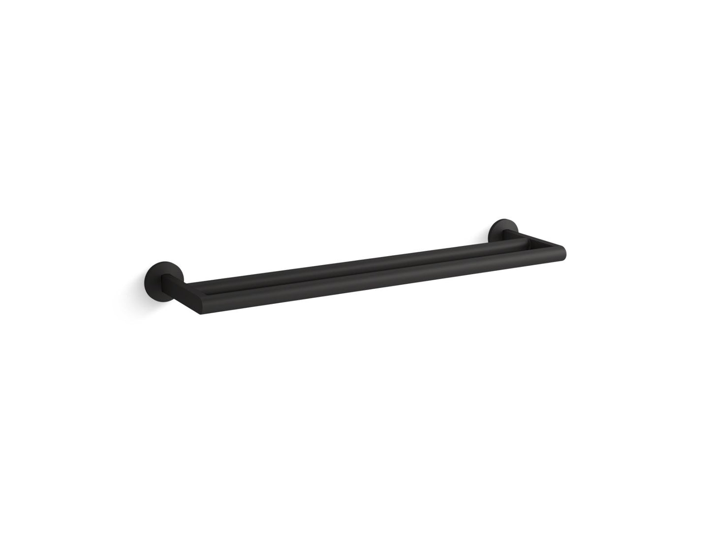 KOHLER K-78375-BL Components Double Towel Bar In Matte Black