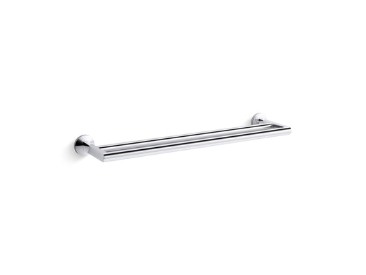 KOHLER K-78375-CP Components Double Towel Bar In Polished Chrome