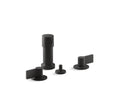 KOHLER K-77983-4-BL Components Widespread Bidet Faucet With Lever Handles - Matte Black