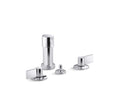 KOHLER K-77983-4-CP Components Widespread Bidet Faucet With Lever Handles - Polished Chrome
