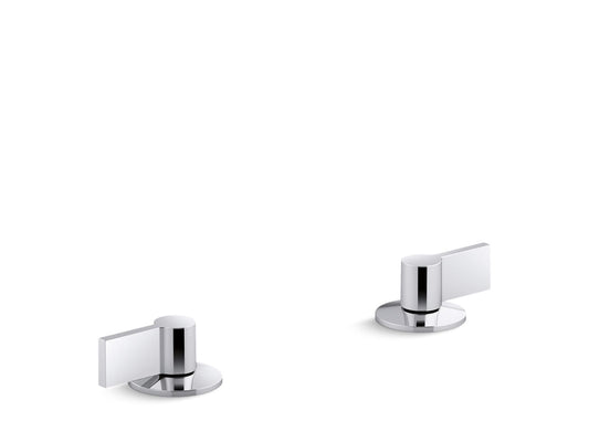 KOHLER K-77990-4-CP Components Deck-Mount Bath Faucet Handles With Lever Design In Polished Chrome