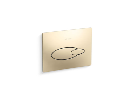 KOHLER K-4177-AF Droplet Flush Actuator Plate For 2"X4" In-Wall Tank And Carrier System In Vibrant French Gold