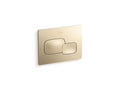 KOHLER K-5413-AF Cue Flush Actuator Plate For 2"X 4" In-Wall Tank And Carrier System - Vibrant French Gold