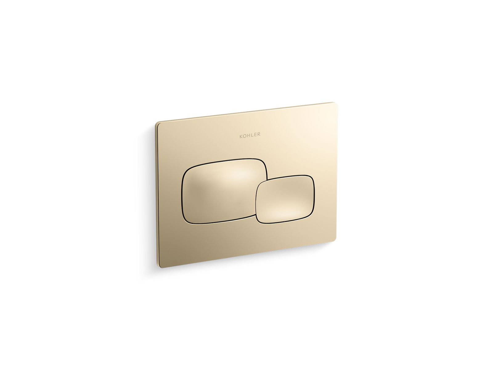 KOHLER K-5413-AF Cue Flush Actuator Plate For 2"X 4" In-Wall Tank And Carrier System - Vibrant French Gold