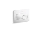 KOHLER K-5413-0 Cue Flush Actuator Plate For 2"X 4" In-Wall Tank And Carrier System - White