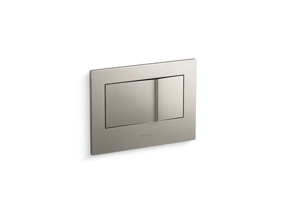 KOHLER K-8857-BN Bevel Flush actuator plate for 2"x4" in-wall tank and carrier system - Vibrant Brushed Nickel