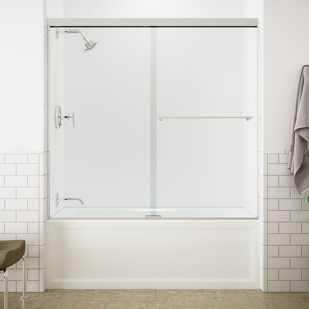 KOHLER K-1123-LA-96 Archer 60" X 32" Alcove Bath, Left Drain - Biscuit